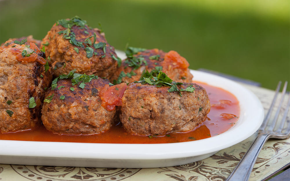 Kefta with Mimolette