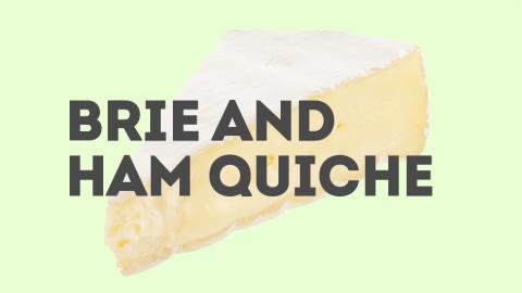 Brie and Ham Quiche