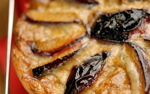 Plum and Fourme d'Ambert Tart