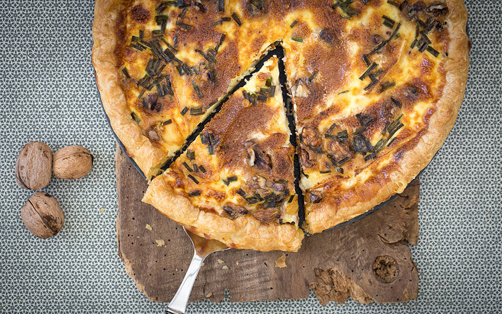Tart with Brie and Fresh Herbs